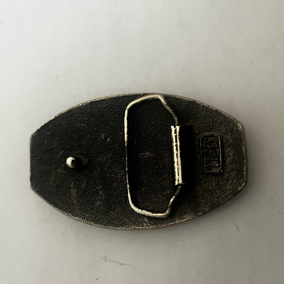 Cariel Pewter Belt Buckle 1980 Enerrflex Oil & Gas Solutions Vintage Belt Buckle - Picture 2 of 2